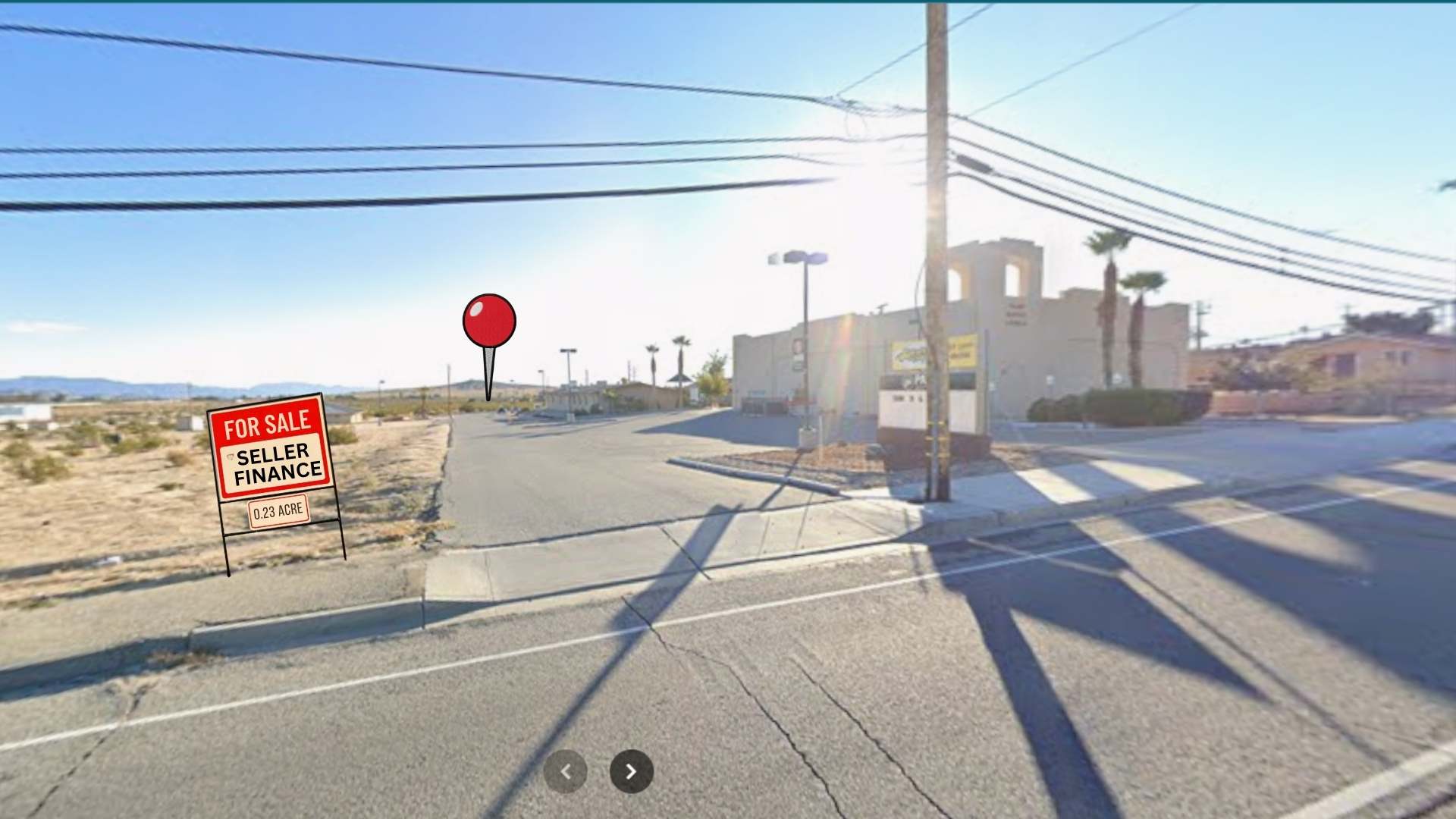 Commercial land for sell Twentynine palm California