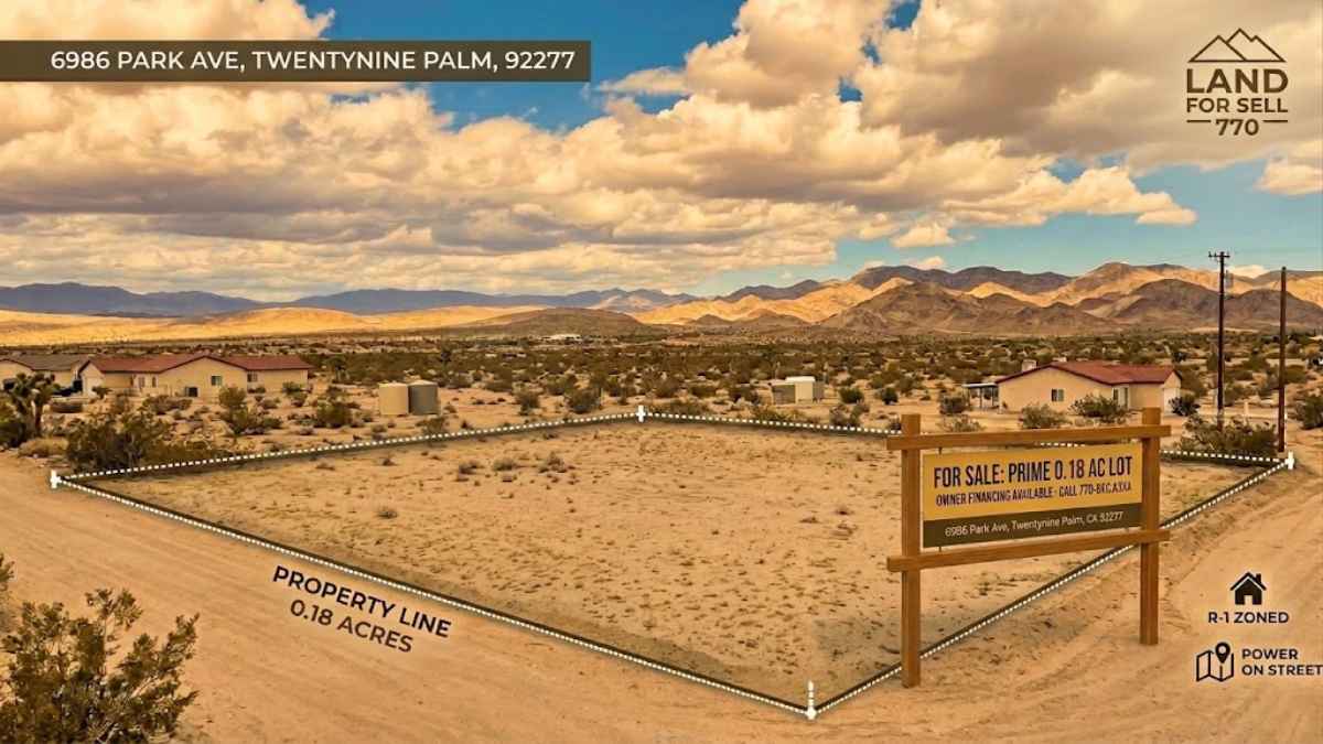 Lot #10- 6986 Park Ave , Twentynine Palm-LAND FOR SELL