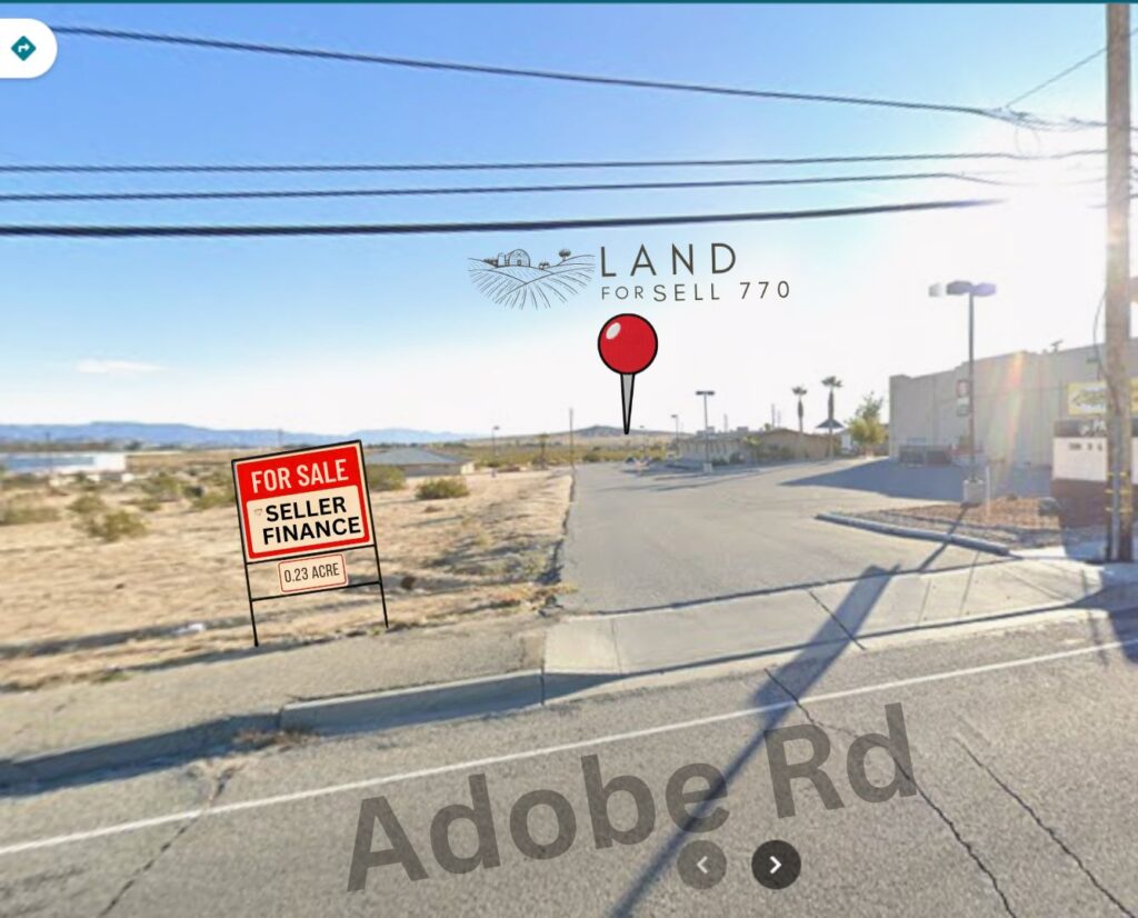 Commercial land for sell Twentynine palm California