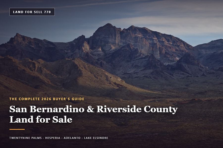 Open high desert land near Twentynine Palms, San Bernardino County, California — land for sale in San Bernardino and Riverside County
