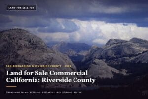 Vacant desert parcel in Riverside County, land for sale commercial california